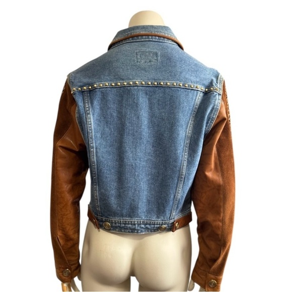 Cache Y2K Leopard Jean Jacket
- Suede Leather Denim - Women's Size Small NWT - Picture 7 of 15